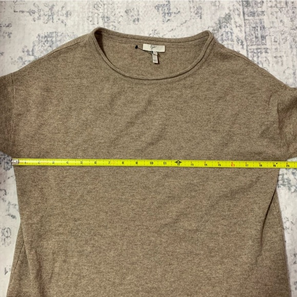 Joie Cozy Wool/Cashmere Tan Sweater Top S - Picture 7 of 8